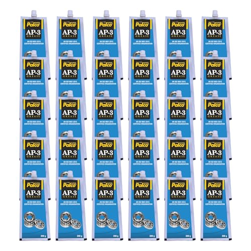 Image of PALCO AP-3 GREASE Pouch 200g (Pack of 30) Multipurpose Water Resistant & Chassis Bearing Lithium Base Anti Corrosion Grease for Car Cycle Bike Chain Lube NLGI-3 Long Lasting Lubricant