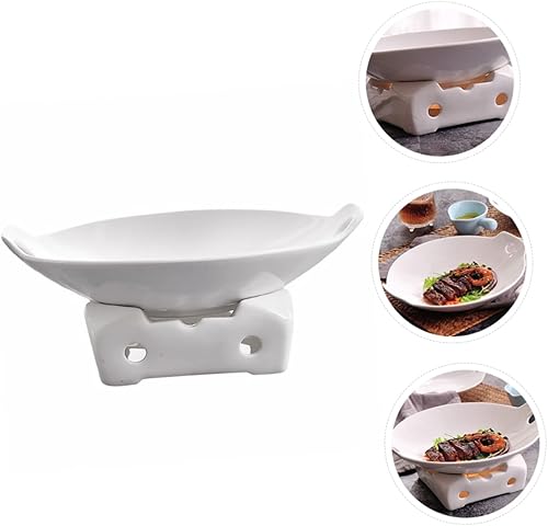 Miniatura 4 de 1 Set Griddle Nonstick Bakeware Nonstick Cookware Fondue Plates Hot Pot Plates Ceramic Sushi Plate Oven Ceramic Pan Decorative Food Serving Pot