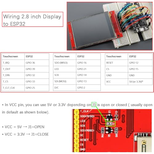 Image of 2.8 inch SPI TFT LCD Display ILI - 9341 Resisive Touch Screen Module 320x240 5V w /Card Slot for Arduino 2560 ESP32 Development Board