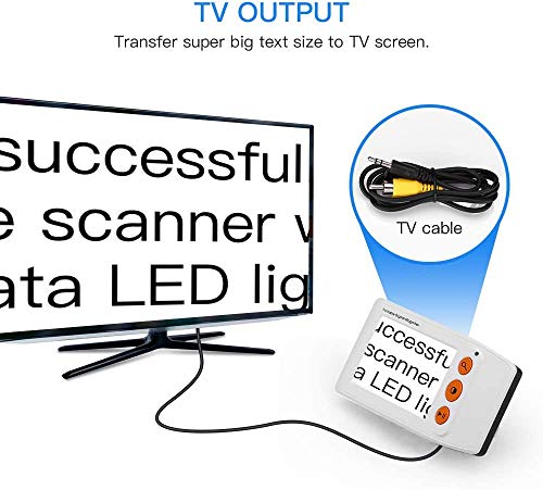 Lupa digital portátil de vídeo eletrônico Eyoyo para leitura de 3,5 polegadas com tela LCD para baix