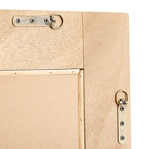 Ka Home Vintage Farmhouse Mirror | Large Wall Mirror With Carved Wood Details | White Washed Mirror Wall Decor For Farmhouse, Vintage, Coastal And Other Styles | Full Length Mirror, 32 X 48 Inches #TOP5