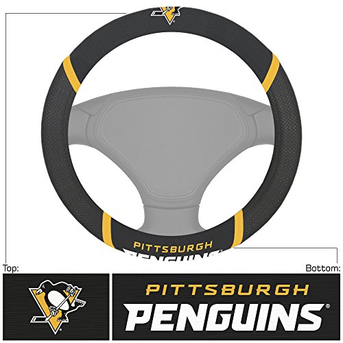 Fanmats 14885 Pittsburgh Penguins Embroidered Steering Wheel Cover #TOP1