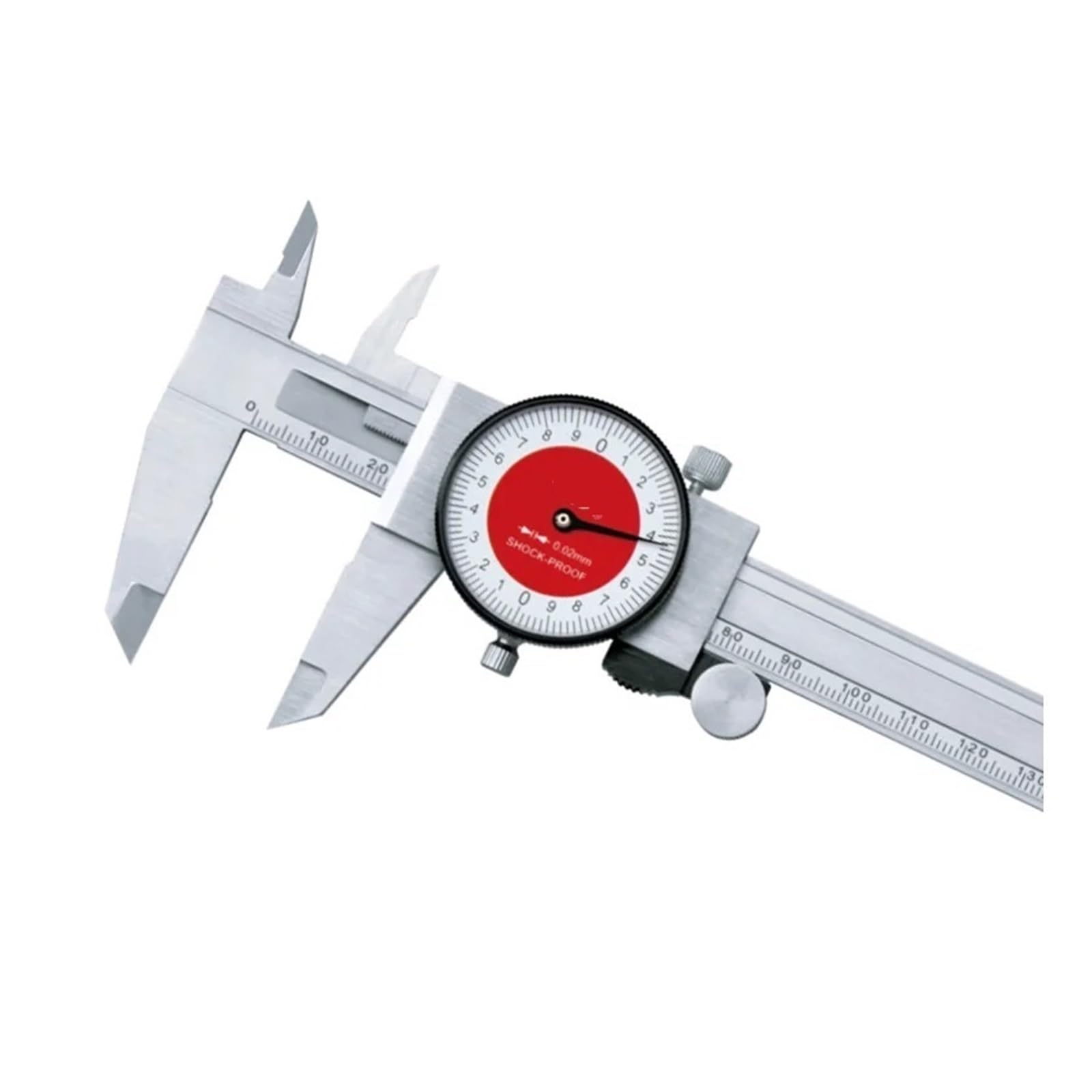 Gqnblvhzupdm 0-150Mm Micrometer 150Mm Caliper With Watch Digital Vernier Stainless Steel Dial Micrometer Gauge 0.02Mm Shockproof Tool(0-150Mm)