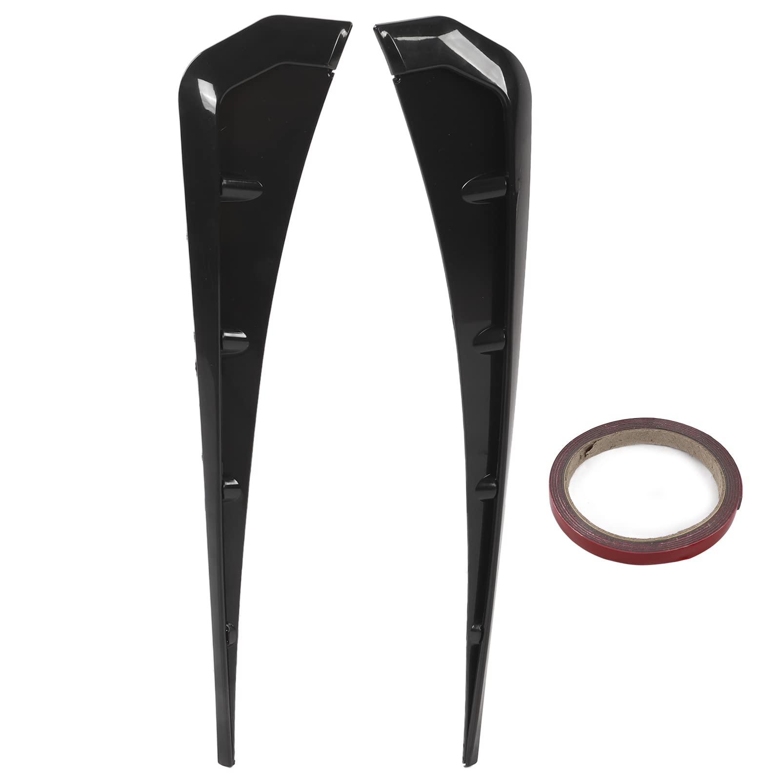 Embellecedor de ventilación lateral Fydun, 2 piezas, universal, para guardabarros de coche, color negro, accesorios exteriores para coche