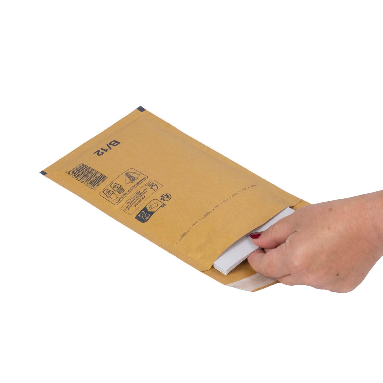 smiley pack Luftpolstertaschen Größe B2 Braun 140 x 225 mm, gepolsterte Versandtaschen mit Selbstklebeverschluss, passend für A6+ und C6 (9600 Stück)