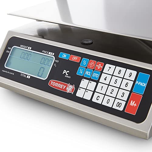 Báscula electrónica TORREY PC40LT HS 40 lb 8 teclas acceso miniatura 5
