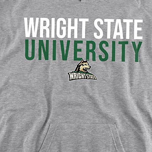 LOGOVISION Wright State University Official Stacked Youth Kids Boy/Girls Pull-Over Hoodie Sweatshirt2