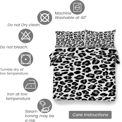 Housse de couette en microfibre douce 240x260 cm fermeture éclair