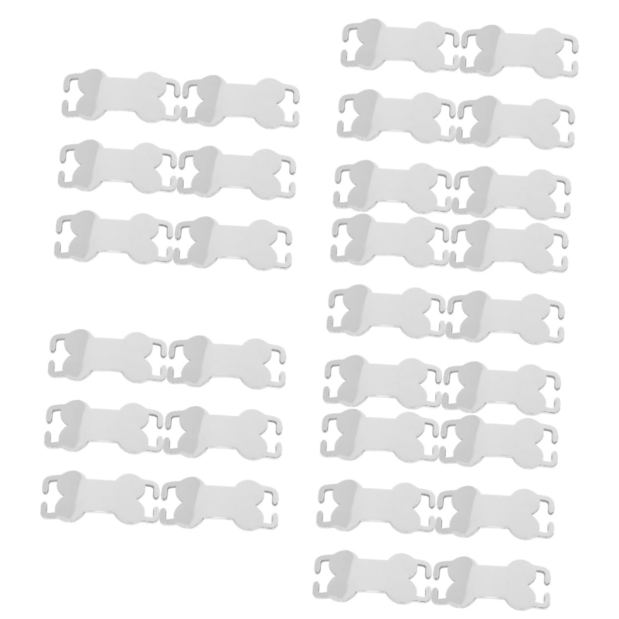 INOOMP 30pièces Plaques Identification Acier pour Chiens Et Médailles Personnalisées Légères à Graver avec Nom Téléphone Et Adresse Accessoires Animaux
