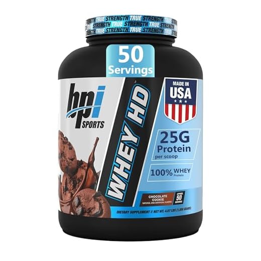 BPI Sports Whey HD Ultra Premium Protein Powder Isolate | Workout Whey Protein Powder For Men & Women for Muscle Gain | Milk Protein Concentrates | Chocolate Cookie/ Vanilla Caramel, 4.07 Pound
