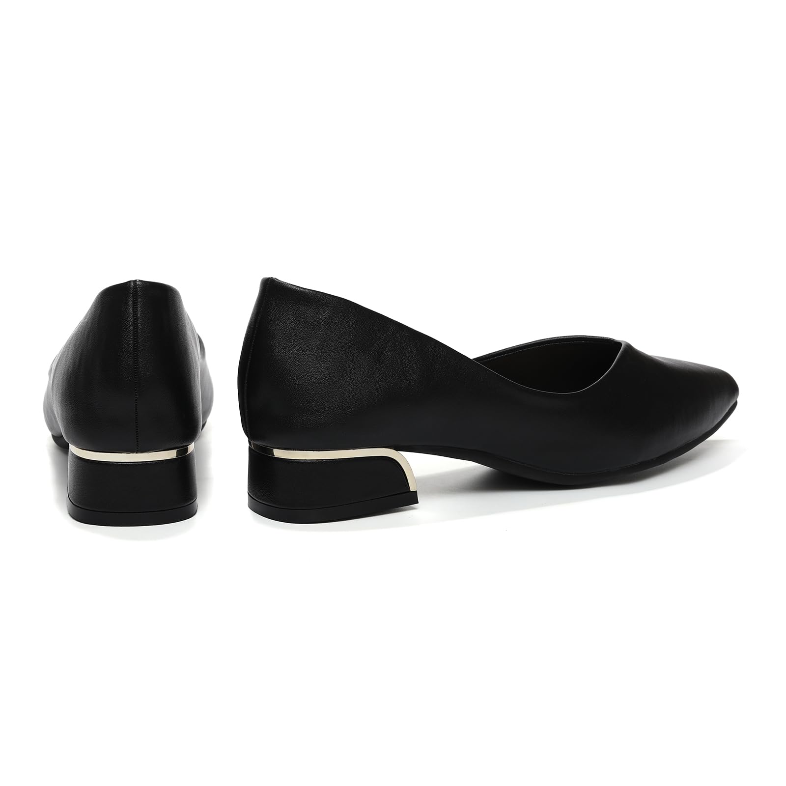 HIPPOSEUS Escarpins Femme Élégantes Chaussures de Bureau Confortables Classique Chaussures Habillées avec Talon Bloc,Modèle 320