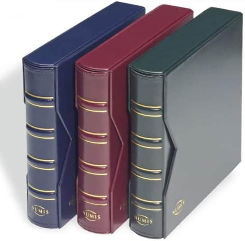Lighthouse Black Classic Grande 3-Ring Binder with Slipcase Storage Case for Coins, Stamps, Currency, Bank Notes, Documents, and Other Collectibles - Pages Sold Separately