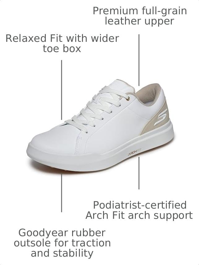 Image of Skechers Men's Drive 6 Arch Fit Golf Shoe