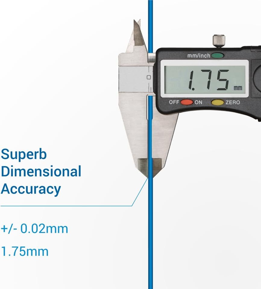 LumaFuse PA 4035 CF, 35% Carbon Fiber Nylon 12 3D Printing Filament, ESD Safe Filament, 1kg Spool, Black, Dimensional Accuracy +/- 0.02 mm, Compatible with Most FDM Printers (1.75mm)