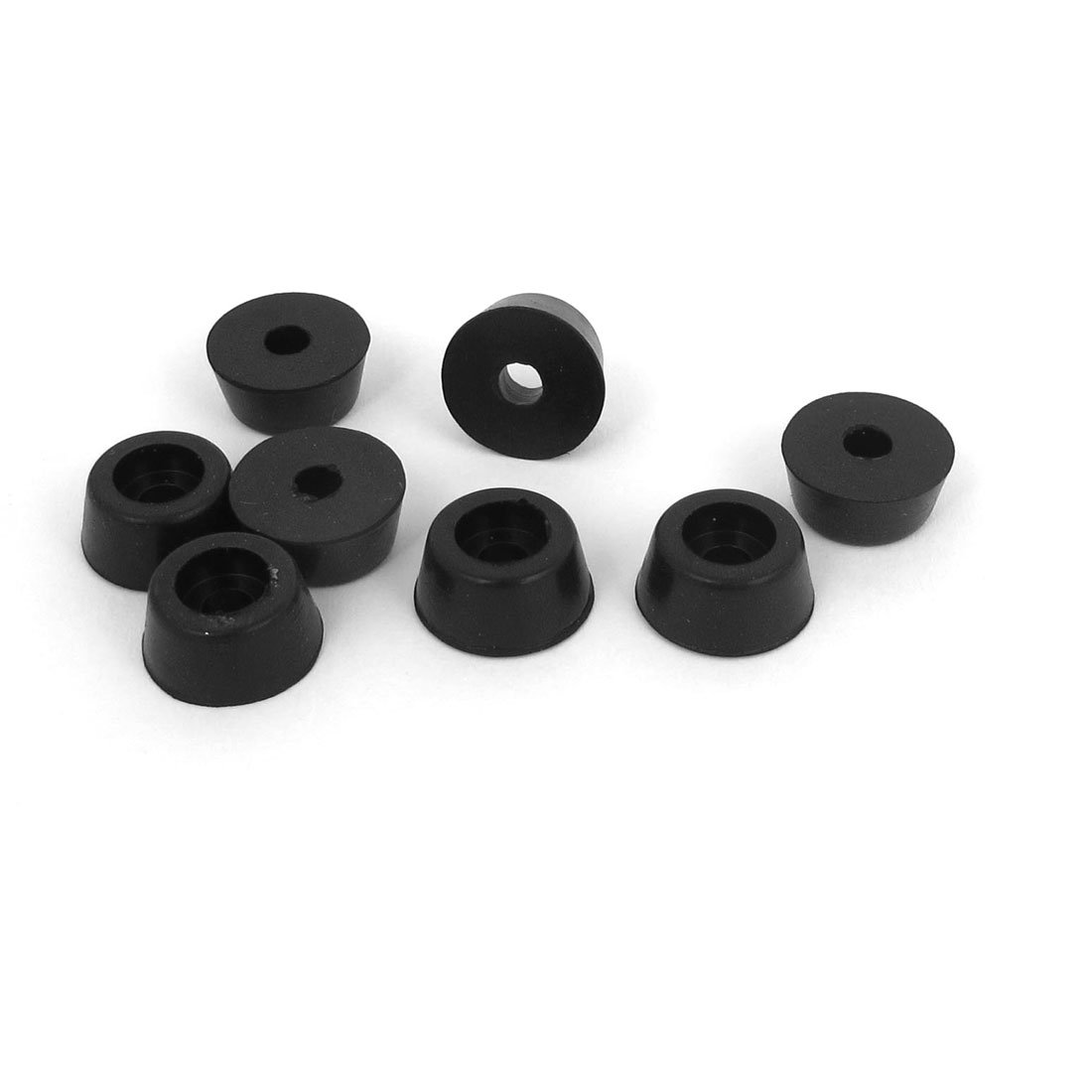 Uxcell Black Sourcing Map Rubber Furniture Table Amplifier Speaker Cabinet Feet Pads 8Pcs