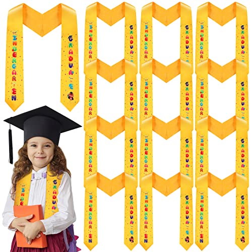 Xtinmee 25 Pcs Kindergarten Graduation Stoles For Kids Bulk Unisex Graduation Sash Stoles For 2023 Graduation Party Supply (Yellow) #TOP9