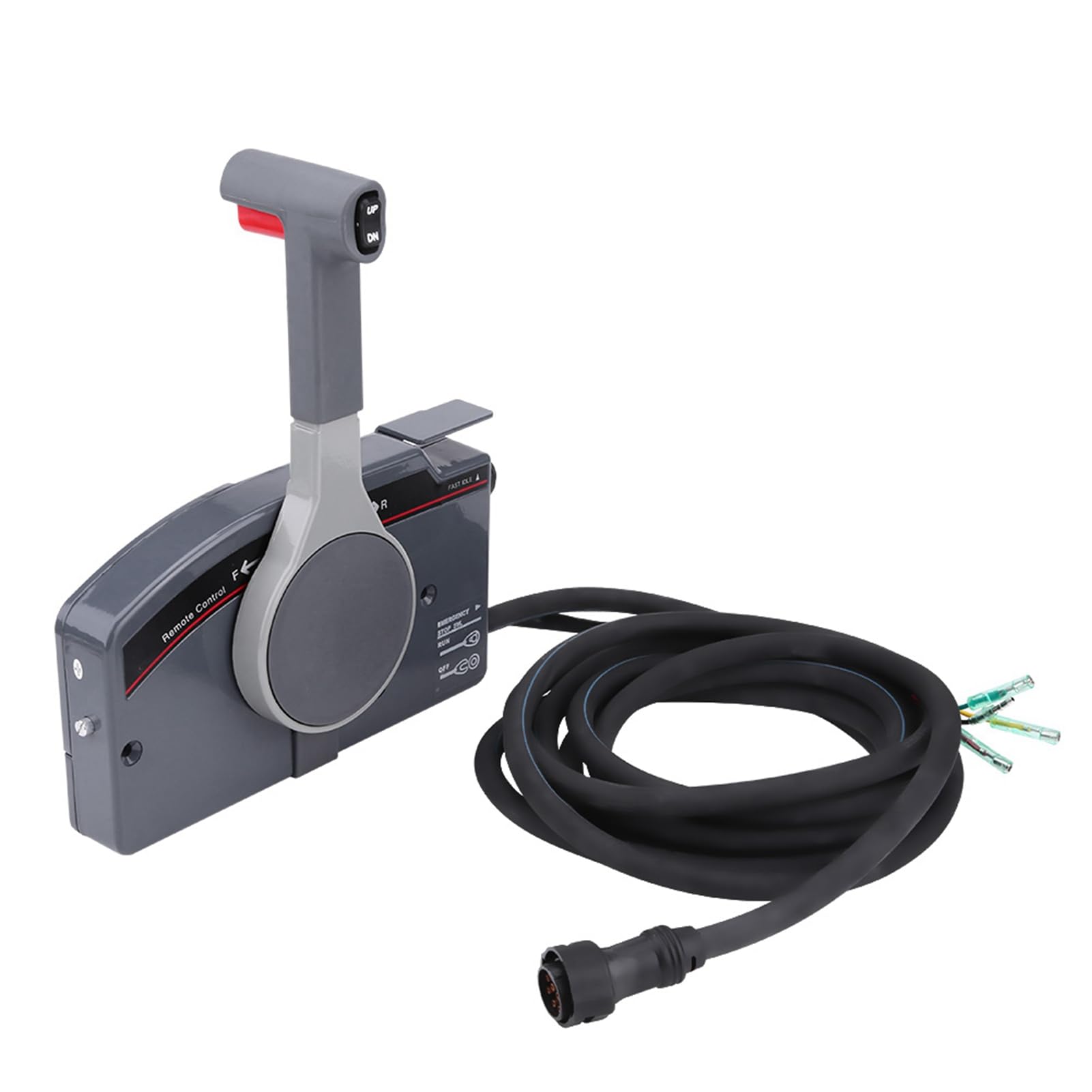 Caja de Control Remoto para Montaje de Motor Fueraborda de Barco con 10 Pines para Parada de Emergencia 703‑48205‑16 Caja de Control Remoto de de Montaje LateralCaja de de Fueraborda Lateral