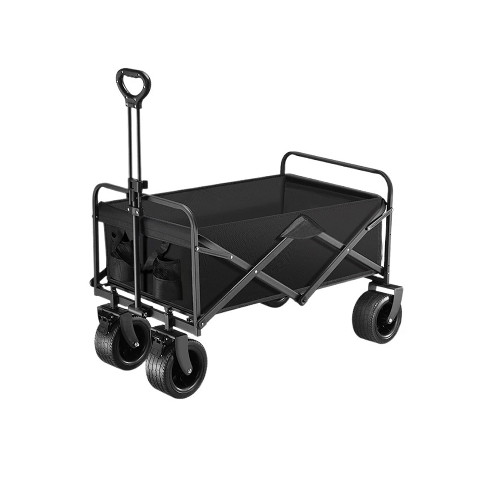 Wagons Carts Foldable, Folding Camping Wagon Cart Portable Outdoor Utility Trolley for Picnic Beach and Garden,Collapsible Wagon