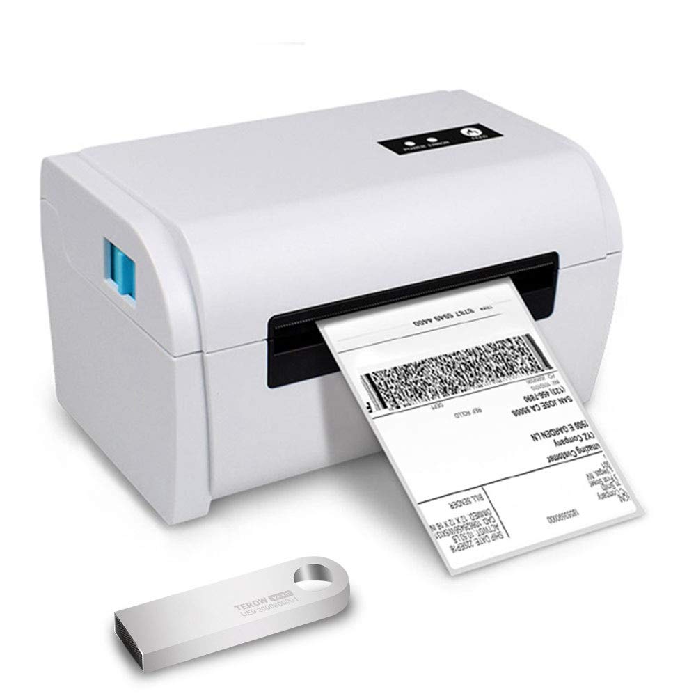 TEROW T9200 USB Thermal Label Printer 4×6 160mm/s High-Speed Desktop Label Printer 4.3inch width adjustable Barcode Printer for shipping mailing compatible with Etsy/Ebay/Amazon/FedEx/UPS/Shopify/USPS