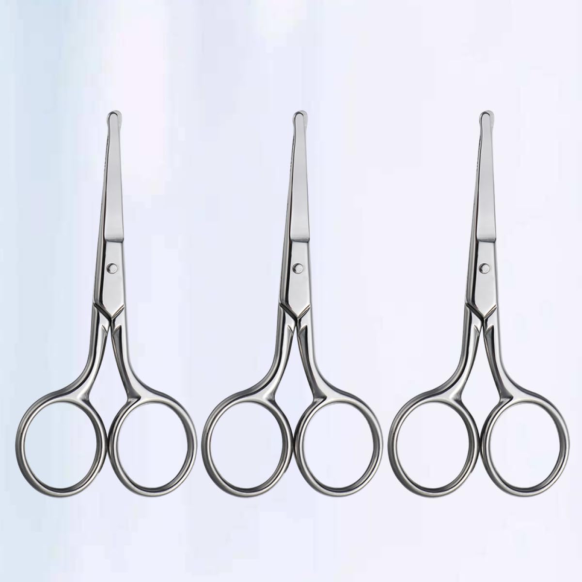 9piezas Tijeras De Cejas y Recortador De Nariz De Acero Inoxidable Diseño Seguro y Práctico Para Corte Preciso Cejas y Vello Nasal