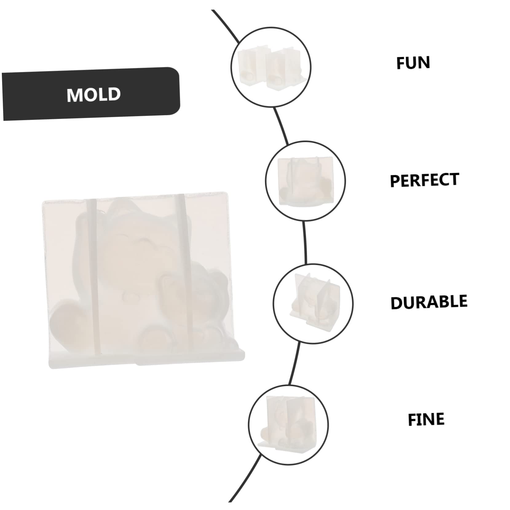 Uonlytech 3 Ensembles Moule Silicone Moules À Cuisson s Chocolat Mots Bricolage Outillage Outils De Bricolage Époxy Cristal e Époxy Cristal Créatif 2 Pièces * 3