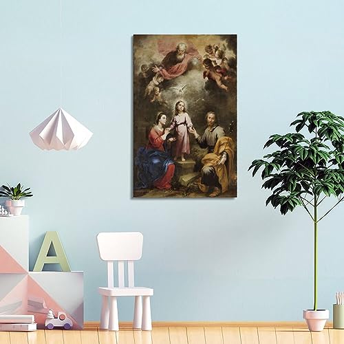 Impression sur toile Murillo Trinité 60x90cm pour décoration salon - 4
