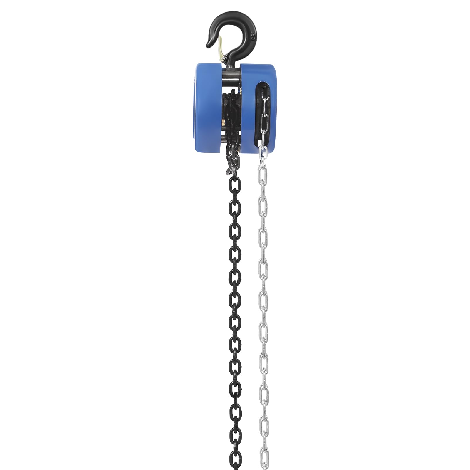 Paranco a mano, altezza di sollevamento: 2,9 m, puleggia 1T, robusto cavo con catena in acciaio lunga 3 m, gancio girevole a 360°, paranco a catena, verricello manuale, 14,2 x 12,2 cm, per foreste e