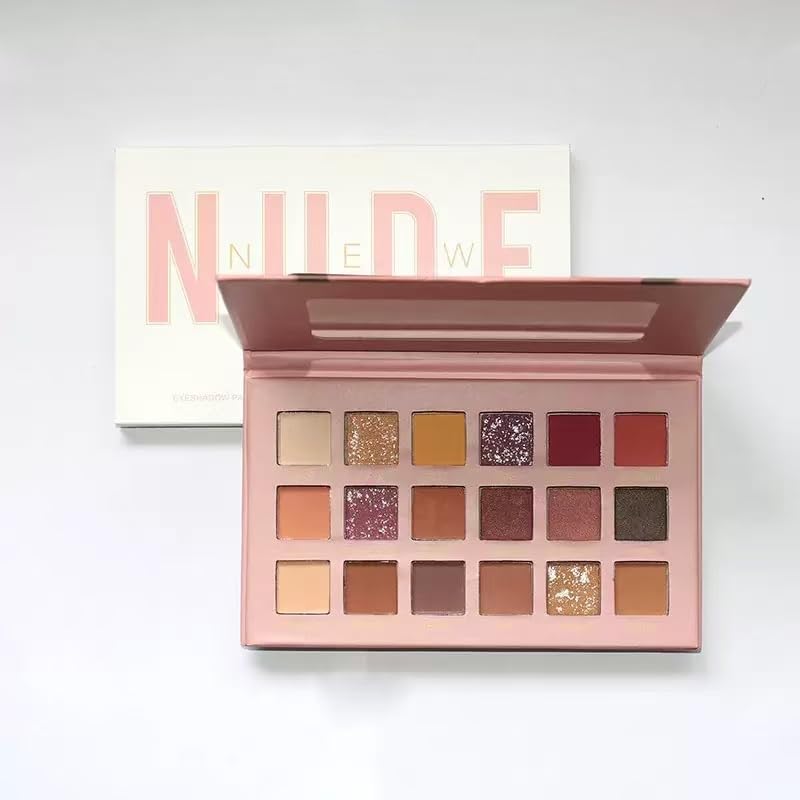 OSYA Nude Eyeshadow Palette 18 Colors Matte Shimmer Glitter Multi-Reflective Shades Ultra Pigmented Makeup Eye Shadow Powder Waterproof Eye Shadow Palette