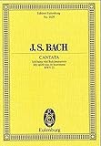 Kantate Nr. 21 (Dominica Palmarum): Ich hatte viel Bekümmernis. BWV 21. 4 Solostimmen, Chor und Kammerorchester. Studienpartitur. (Eulenburg Studienpartituren)