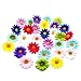 Concisea 100 Piezas Margarita Flores Margarita Artificial,Cabezas de Flores Falsas Artificiales de la Margarita del Gerbera para Casarse la decoración casera.(Multicolor)