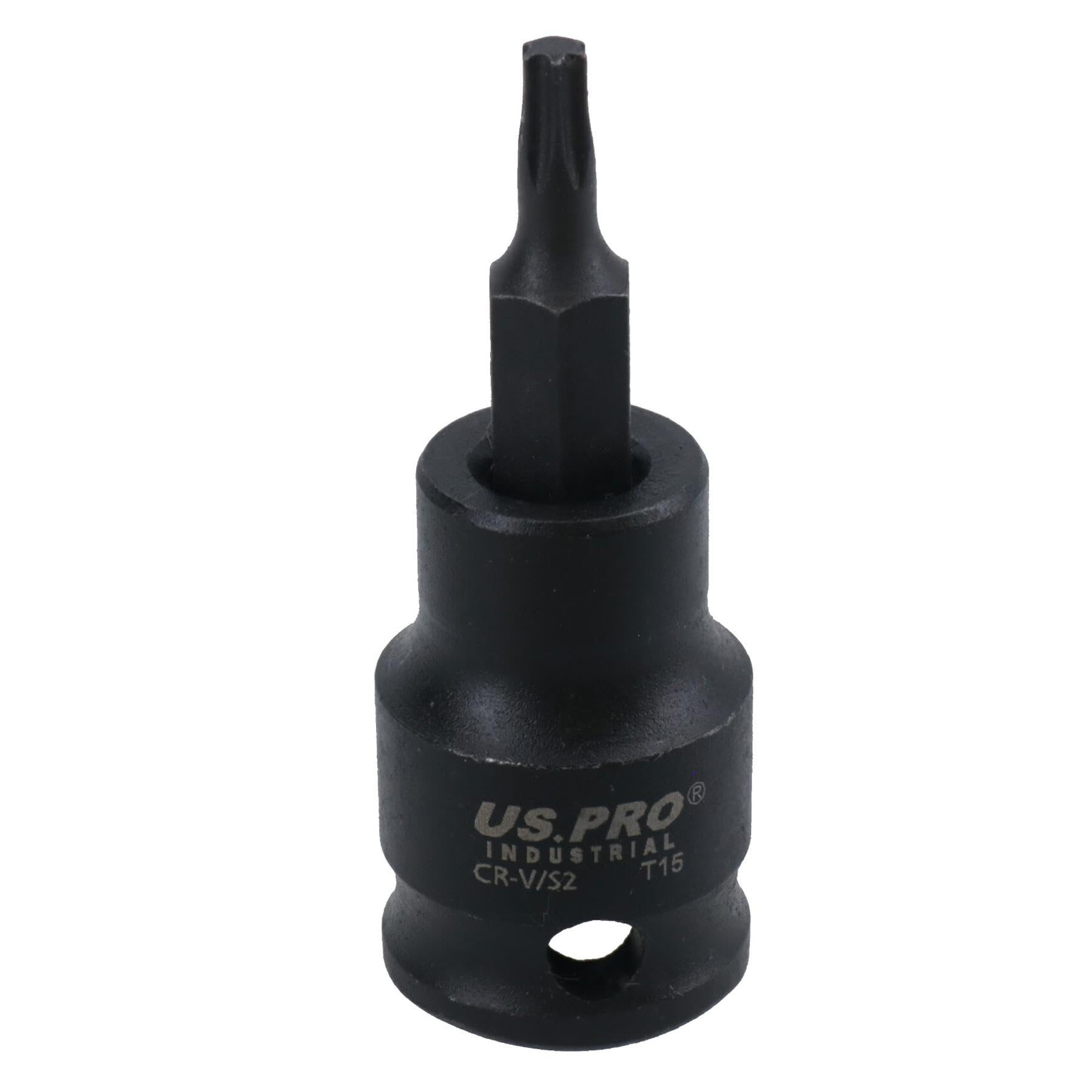 Ab Tools Men's T15 Torx Star Impact Impacted Shallow Short Bit Socket 3/8In Drive