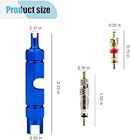 Vista 2 de Kit de herramientas de extracción de núcleo de válvula de bicicleta para válvula Presta y Schrader, herramienta de ajuste de reparación de núcleo