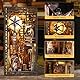 ETKVR Book Nook Kit, DIY Miniatur Puppenhaus Booknook Kit für Jugendliche und Erwachsenen, Booknook Modell Alley Einsatz für Bücherregal-Dekoration