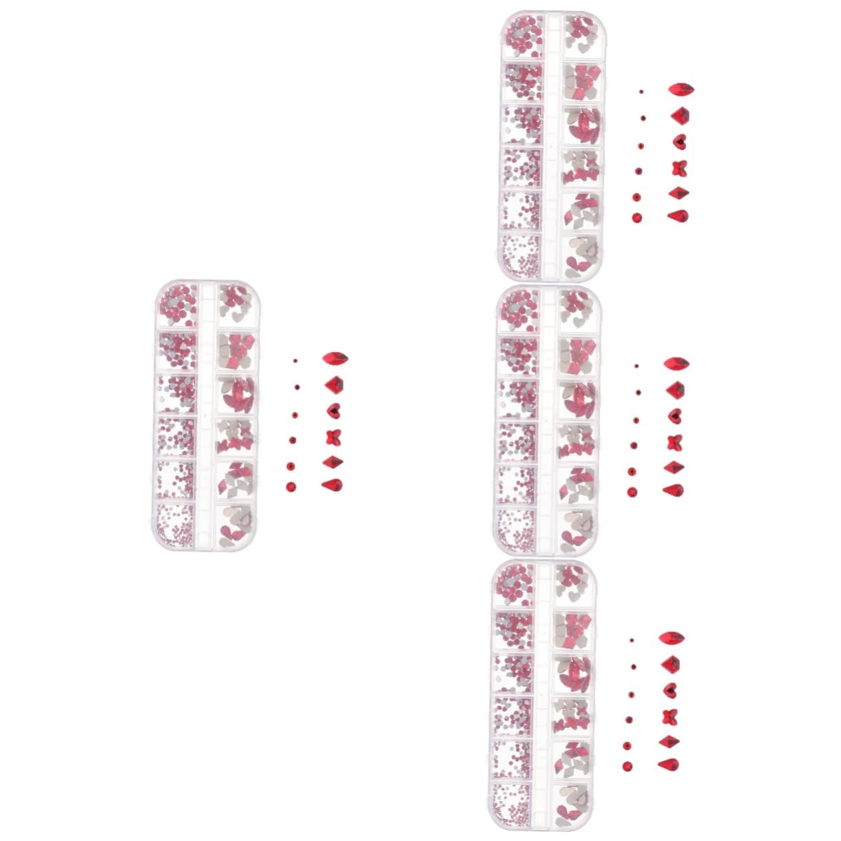 Compartiments strass pour manucure Healvian ongles sans defauts