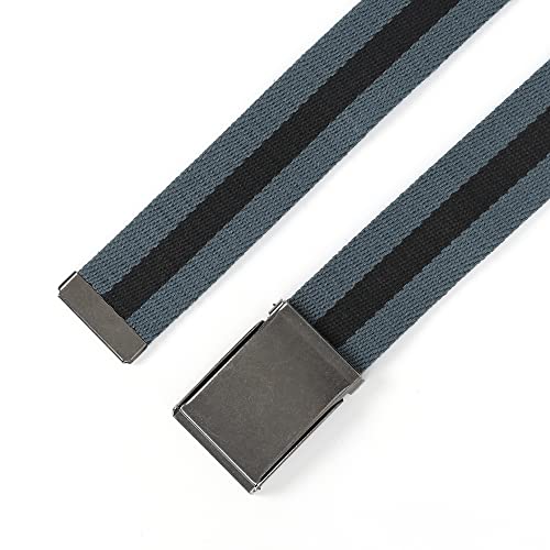 Image of Mile High Life Canvas Web Belt | Cut to Fit Up to 52 inch | Flip-Top Matte Silver Nickel Buckle 12 Colors