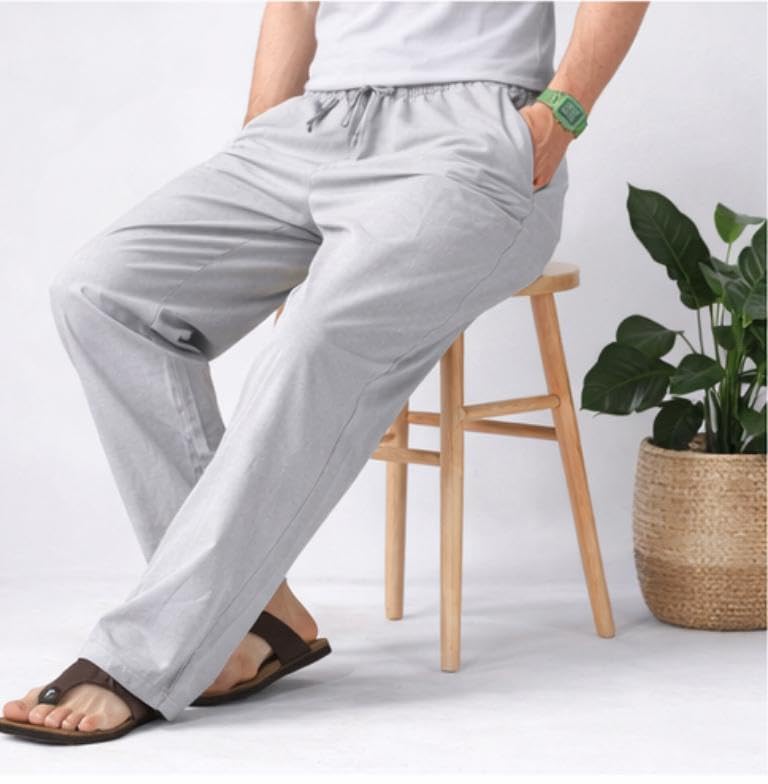 Image of Men's Polyester Blend Straight Fit Track Pant with Zipper Pocket