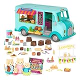 Li'l Woodzeez – Hoppin' Farmers Market Playset with Toy Food & Farmer Figurines – Miniature Market Stall & Accessories for Kids – Realistic Farm Play – Collectible Playset for Imaginative Fun 3+ Years