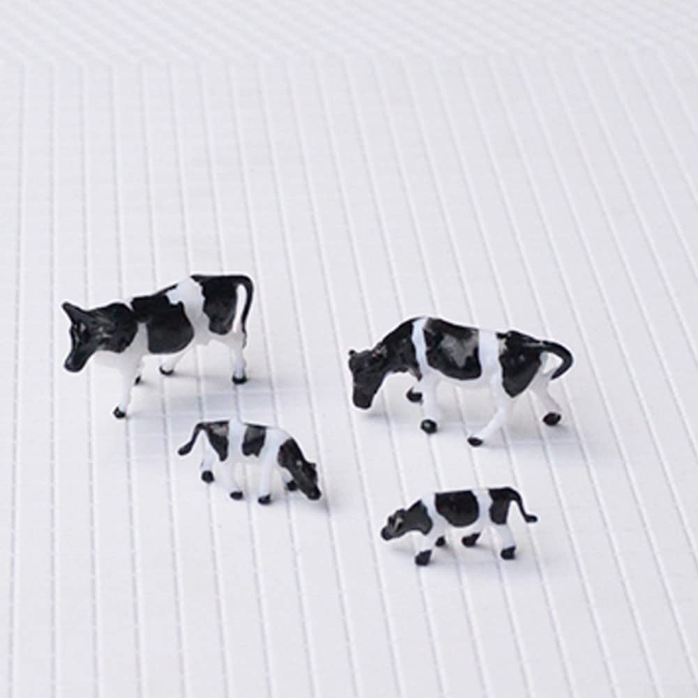 30Pcs FAI DA TE Modello Ferroviario Animali Modello Dipinto Fattoria 1:87 HO Scala Mucche Modalità