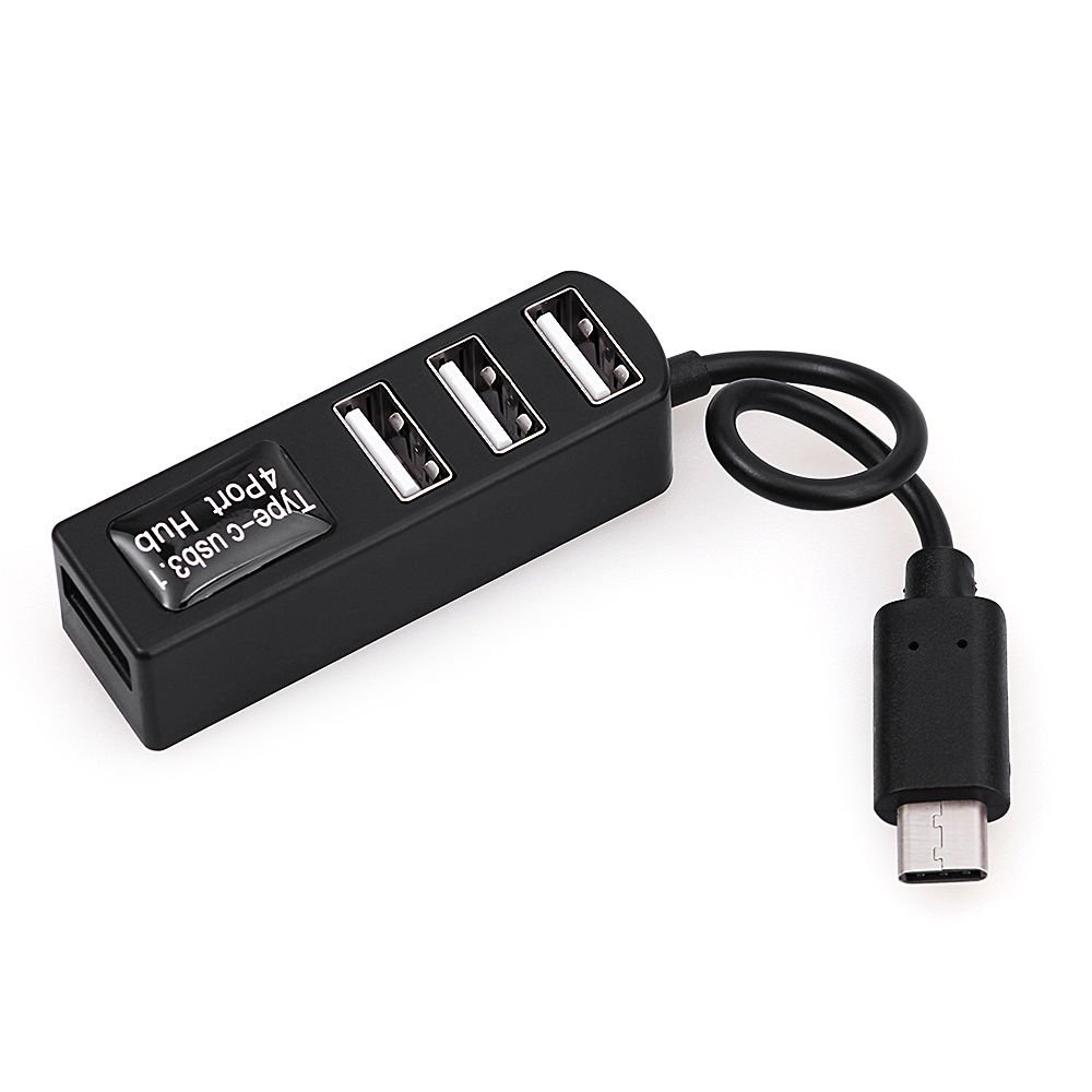 LipiWorld® Type-C to 4-Port USB 3.0 Hub USB 3.1 Adapter for PC Apple MacBook (Black) (B0762QDZJ7) Amazon Price History, Amazon Price Tracker