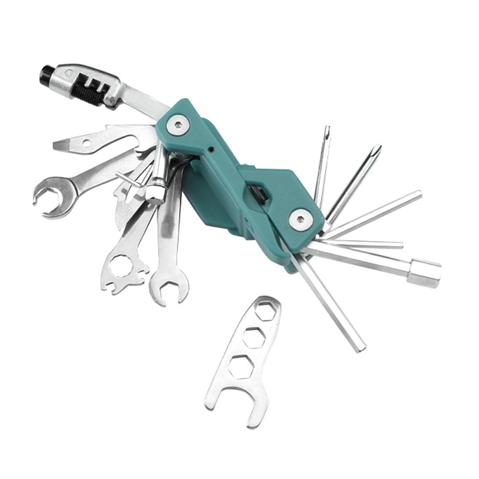 Hdoytxxm Blue Portable Cycling Screwdriver Hexagon Wrench Tool Multifunctional Bikes Repair Mountain Bike Folding Bikes Multifunctional