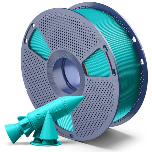 SUNLU PETG 2.0 Filament, Upgraded PETG 2.0 3D Printing Filament, 1KG Spool, Aqua Blue