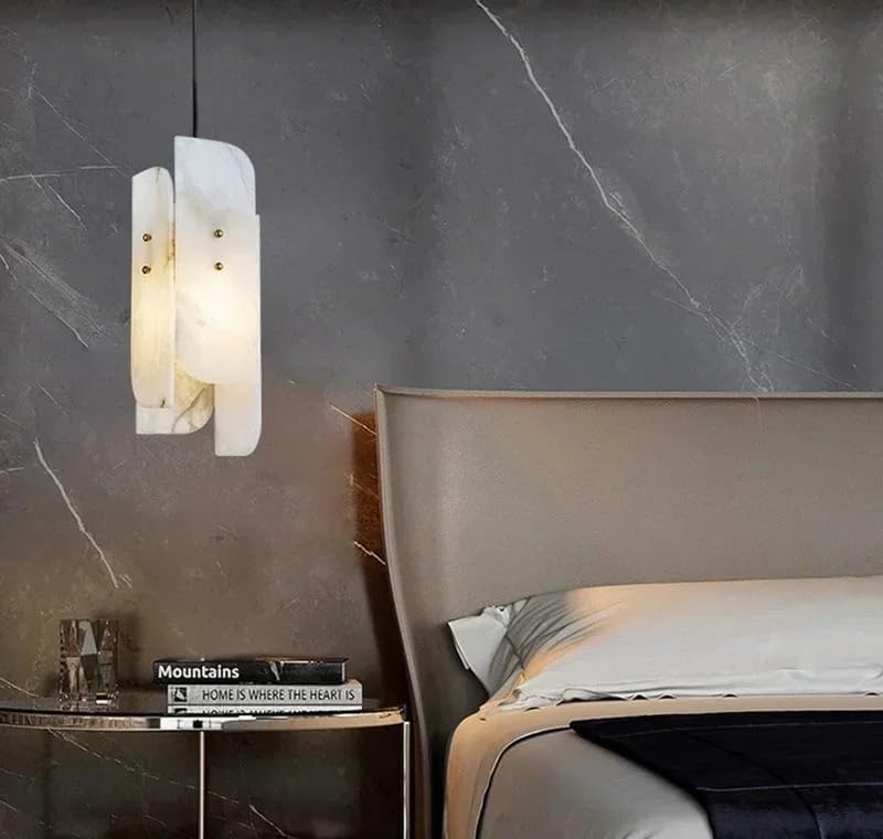 Lustre en marbre entièrement cuivre cold white pour éclairage suspendu - 3