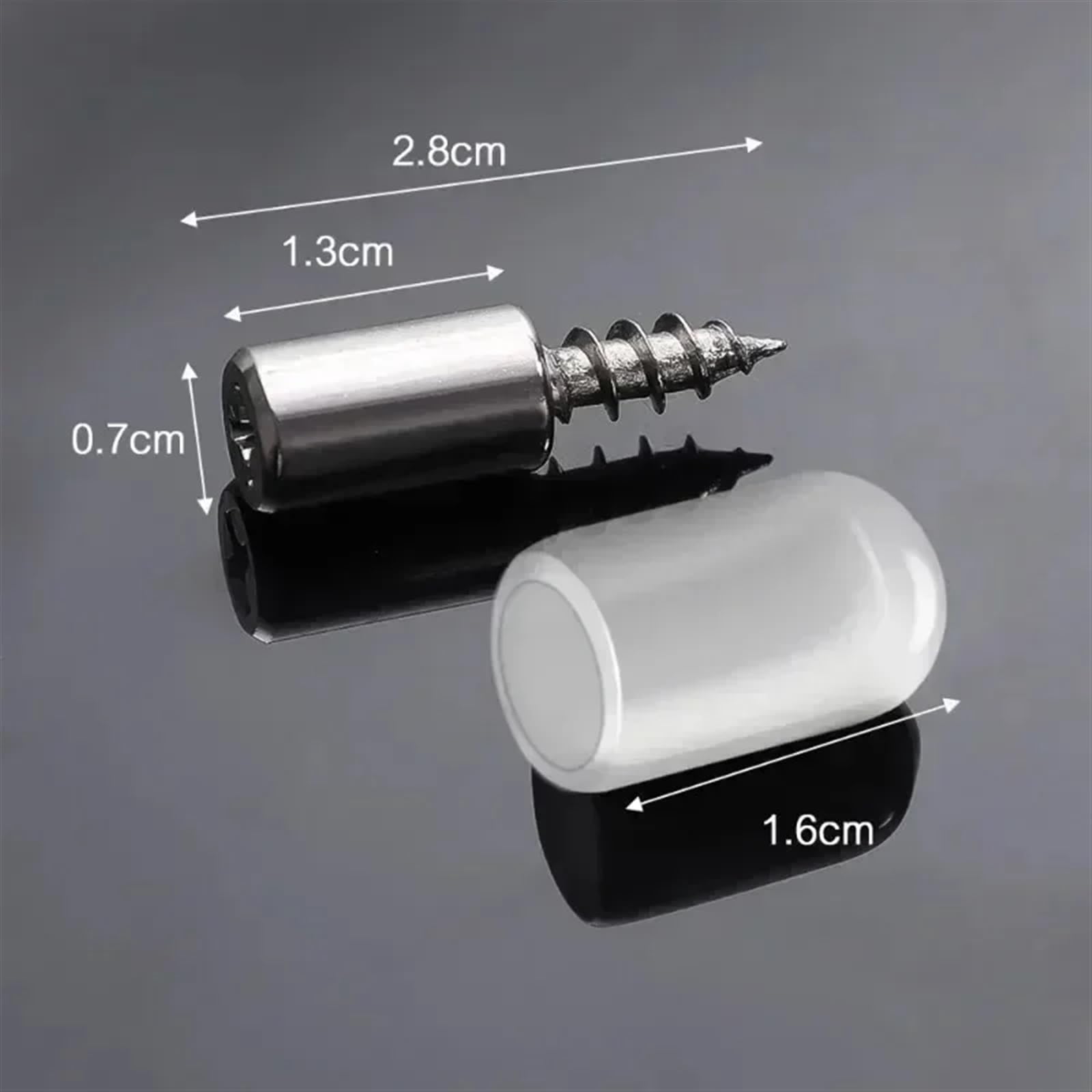 100/2 Stück selbstschneidende Schrauben mit Gummihülse for Schränke, Bücherregale, Lagerregal, Kleiderschränke, rutschfeste Septum-feste Stütznägel(100pcs(50sets))