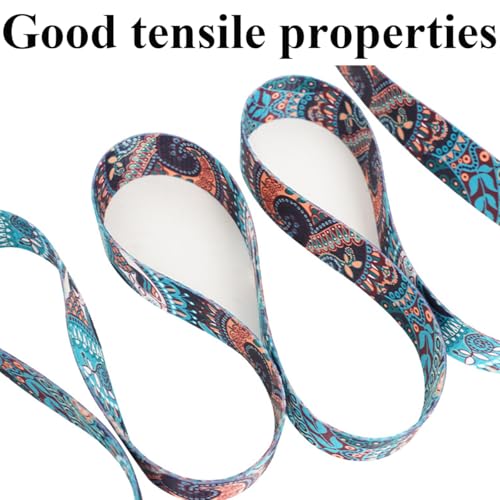 mkemka Yoga Mat Carrying Strap Sling Fitness Exercise Straps Stretch Pilates Straps Back Padding Straps Adjustable Loops for all Mat Sizes Multipurpose Lightweight Adjustable Loops (Mat not included) - Image 5