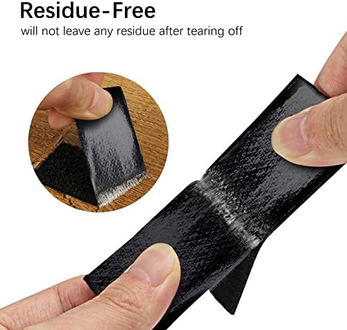 EOTW 18 Pack Hook Loop Tape Heavy Duty, 1" x 4" Strong Tape Double Sided Adhesive Sticky Reusable Hook and Loop Interlocking Mounting Tape - 2