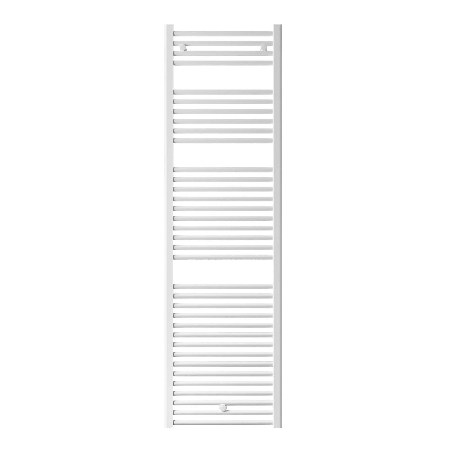 facula - Radiador Toallero DE Agua Ocean Blanco 1703x450mm | (NO Eléctrico) | 3 Soportes+purgador | Conexiones 3x1/2