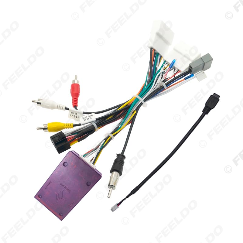 Car 16pin for Audio Wiring Harness with Canbus Box for Nissan X-Trail Aftermarket Stereo Installation Wire Adapter - (Color Name: AB Cable-canbus Box)