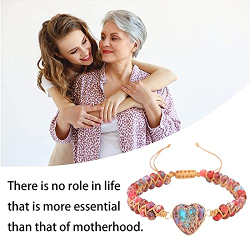 Healing Stone Bracelet Beads Yoga Bracelet Turquoise Natutal Stone Chakra Crystal Energy Heart Charm Bracelet Handmade #TOP7