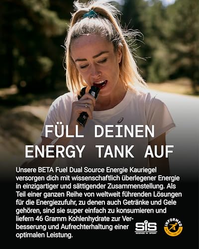 Science in Sport BETA Fuel Riegel 20 x 60g Orange - Vegane Energieriegel mit 45g Kohlenhydrate, Leckere Kohlenhydrate Riegel als ideale Energielieferanten für das Power Training