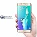Galaxy S6 Edge Plus Screen Protector, Seacosmo Tempered Glass Screen Protector Cover [ 3D Curved Full Coverage ] For Samsung Galaxy S6 Edge Plus, Rose Gold